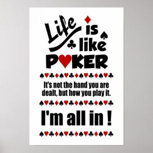 LIFE LIKEトランプのポーカーポスター ポスター