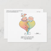 LIFE & LOVEポストカードApril McCallumより ポストカード (正面/裏面)