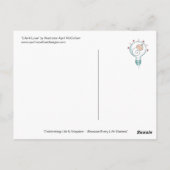 LIFE & LOVEポストカードApril McCallumより ポストカード (裏面)