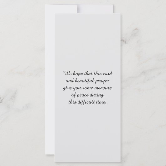 Life Memorial Cardの写真お祝い (裏面)