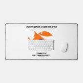Life Mergement & Acquisitions World Turducken Fish デスクマット (キーボード&マウス)