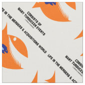 Life Mergement & Acquisitions World Turducken Fish ファブリック (クローズアップ)