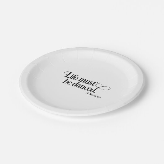 Life must be danced ペーパープレート (アングル)