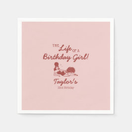 Life of a Birthday Girl Party スタンダードカクテルナプキン