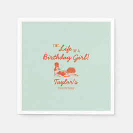 Life of a Birthday Girl Party スタンダードカクテルナプキン