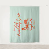 Life of a Birthday Girl Party Backdrop タペストリー (正面)
