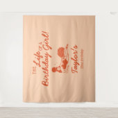 Life of a Birthday Girl Party Backdrop タペストリー (正面)