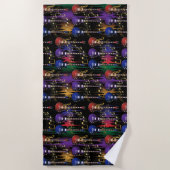 Life of Music - Guitar ビーチタオル (正面)