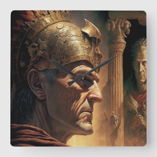 Life of Nicias and Crassus スクエア壁時計 (正面)