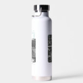 Life of the パーティー – 白い蓮 ウォーターボトル (右面)