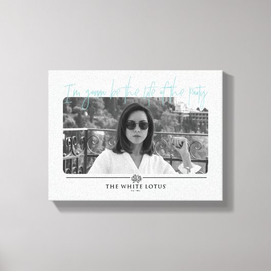 Life of the パーティー – 白い蓮 キャンバスプリント (正面)