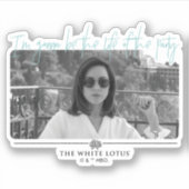 Life of the パーティー – 白い蓮 シール (正面)