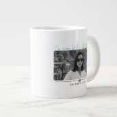 Life of the パーティー – 白い蓮 ジャンボコーヒーマグカップ (正面右)