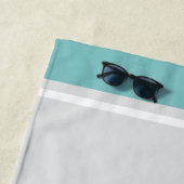 Life of the パーティー – 白い蓮 ビーチタオル (インサイチュ)