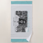 Life of the パーティー – 白い蓮 ビーチタオル (正面)