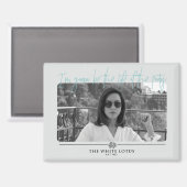 Life of the パーティー – 白い蓮 マグネット (正面/裏面)