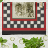 Life on the Farm country Checkerboard キッチンタオル (折り畳み)