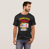 Life On Wheels Emergency Medical Technician Ambu Tシャツ (正面フル)