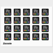 Life Organ Donor Awareness Stickers スクエアシール (シート)