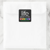 Life Organ Donor Awareness Stickers スクエアシール (バッグ)