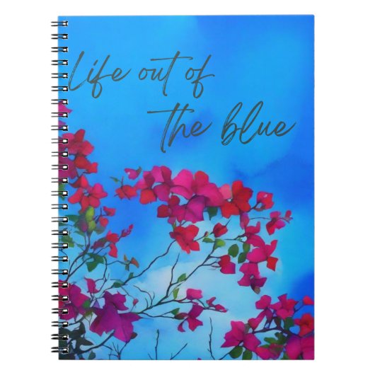 Life out of the blue ノートブック (正面)