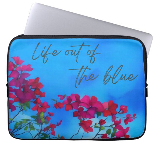 Life out of the blue ラップトップスリーブ (正面)