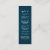 Life Photo Bronzeブックマークのお祝い スキニー名刺 (裏面)