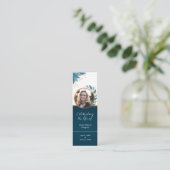 Life Photo Bronzeブックマークのお祝い スキニー名刺 (スタンド正面)