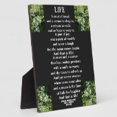 LIFE poem フォトプラーク (側面)