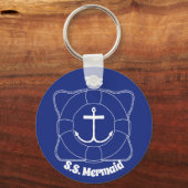 Life Preserverおよびいかりキーチェーン(Liteプリント) キーホルダー (正面)