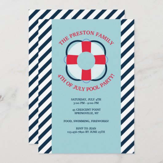 Life Preserver招待状 招待状 (正面/裏面)