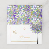 LIfe+Purple+GreenのPixDezinesツリー プレイスカード (外部開封)