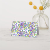 LIfe+Purple+GreenのPixDezinesツリー プレイスカード (裏面)