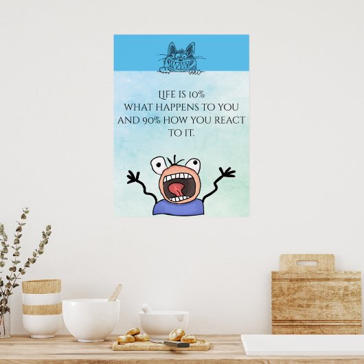 Life React引用文ポスター ポスター (キッチン)