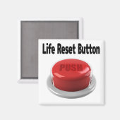 life Reset Button　push-button マグネット (正面/裏面)