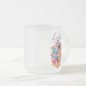 Life,roller coaster, Let's have fun! フロストグラスマグカップ (正面右)