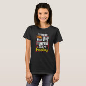 Life Rule Vodka Mixes Well Bollywood Sarcastic Tシャツ (正面フル)
