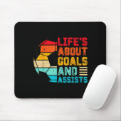 Life’s About Goals And Ists Funny Boys Girls Socce マウスパッド (マウス)