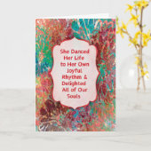 Life’s Dance Sympathy Card カード (黄色い花)