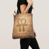 Life Shared Ankh Valentine Egyptian Love Symbol トートバッグ (クローズアップ)
