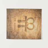 Life Shared Ankh Wall Art Egyptian Valentine Love  タペストリー (正面(横))