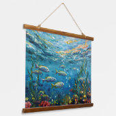 Life Under The Sea 吊り下げ型タペストリー (傾斜あり)