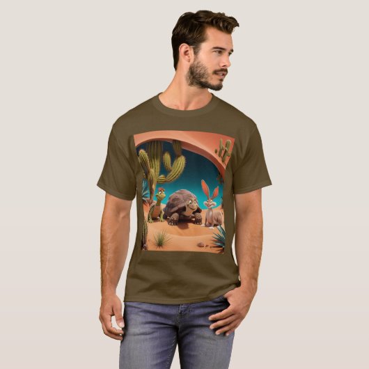 Life under the surface of the desert tシャツ (正面フル)
