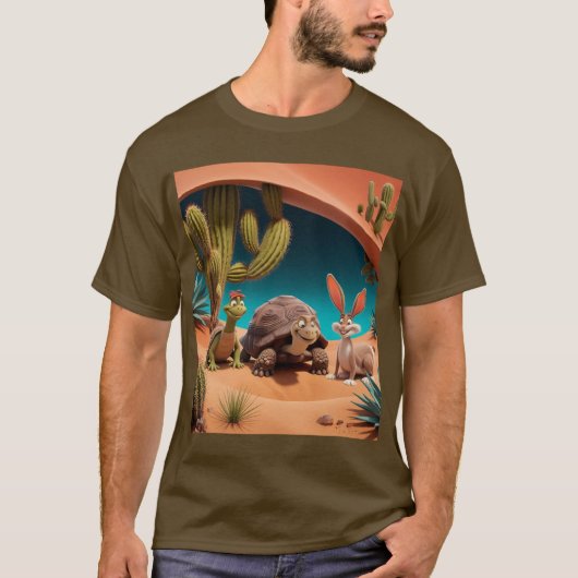 Life under the surface of the desert tシャツ (正面)