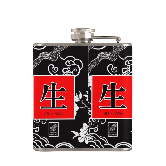 Life. Vida. 生.  フラスク (裏面)