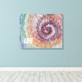 LIFE WALL ART ARTプリントby ARTIST PAULA REILLY. キャンバスプリント (インサイチュ (ウッドフロア))