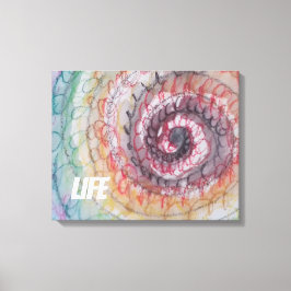 LIFE WALL ART ARTプリントby ARTIST PAULA REILLY. キャンバスプリント