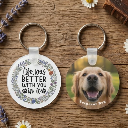 Life Was Better With You In It Pet Memorial キーホルダー