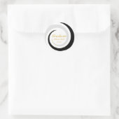 Life Wave Graduateステッカー ラウンドシール (バッグ)