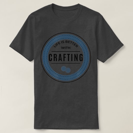 Life With Crafting Hobby Crafter Musician Folk Mus Tシャツ (デザイン正面)
